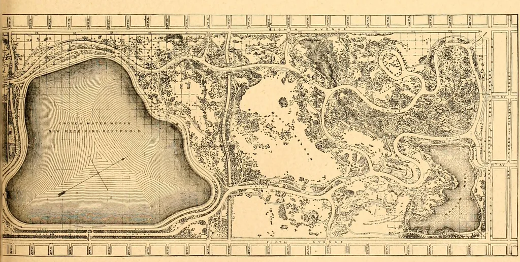 An illustration from L'art des jardins. Parcs--jardins--promenades--étude historique--principles de la composition des jardins--plantations--décoration pittoresque et artistique des parcs et jardins publics; traité pratique et didactique, 1886, leaf 302