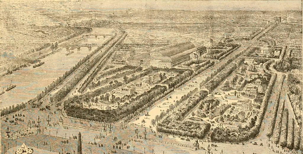 An illustration from L'art des jardins. Parcs--jardins--promenades--étude historique--principles de la composition des jardins--plantations--décoration pittoresque et artistique des parcs et jardins publics; traité pratique et didactique, 1886, leaf 316
