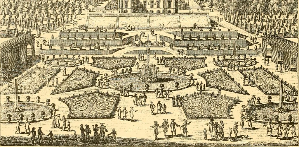 An illustration from L'art des jardins. Parcs--jardins--promenades--étude historique--principles de la composition des jardins--plantations--décoration pittoresque et artistique des parcs et jardins publics; traité pratique et didactique, 1886, leaf 317