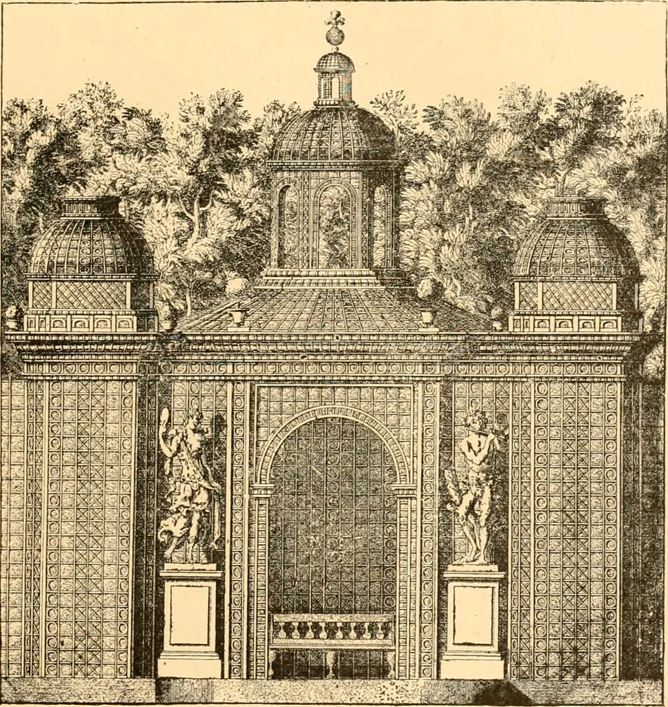 An illustration from L'art des jardins. Parcs--jardins--promenades--étude historique--principles de la composition des jardins--plantations--décoration pittoresque et artistique des parcs et jardins publics; traité pratique et didactique, 1886, leaf 318