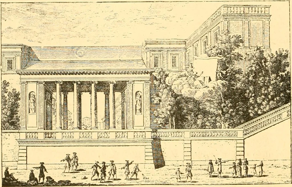 An illustration from L'art des jardins. Parcs--jardins--promenades--étude historique--principles de la composition des jardins--plantations--décoration pittoresque et artistique des parcs et jardins publics; traité pratique et didactique, 1886, leaf 319
