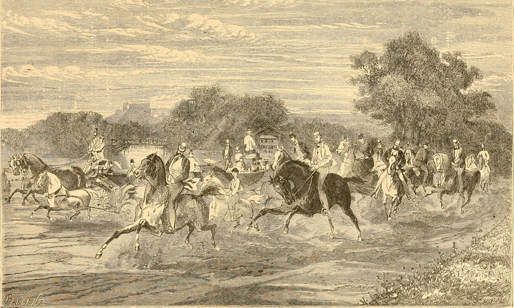 An illustration from L'art des jardins. Parcs--jardins--promenades--étude historique--principles de la composition des jardins--plantations--décoration pittoresque et artistique des parcs et jardins publics; traité pratique et didactique, 1886, leaf 322