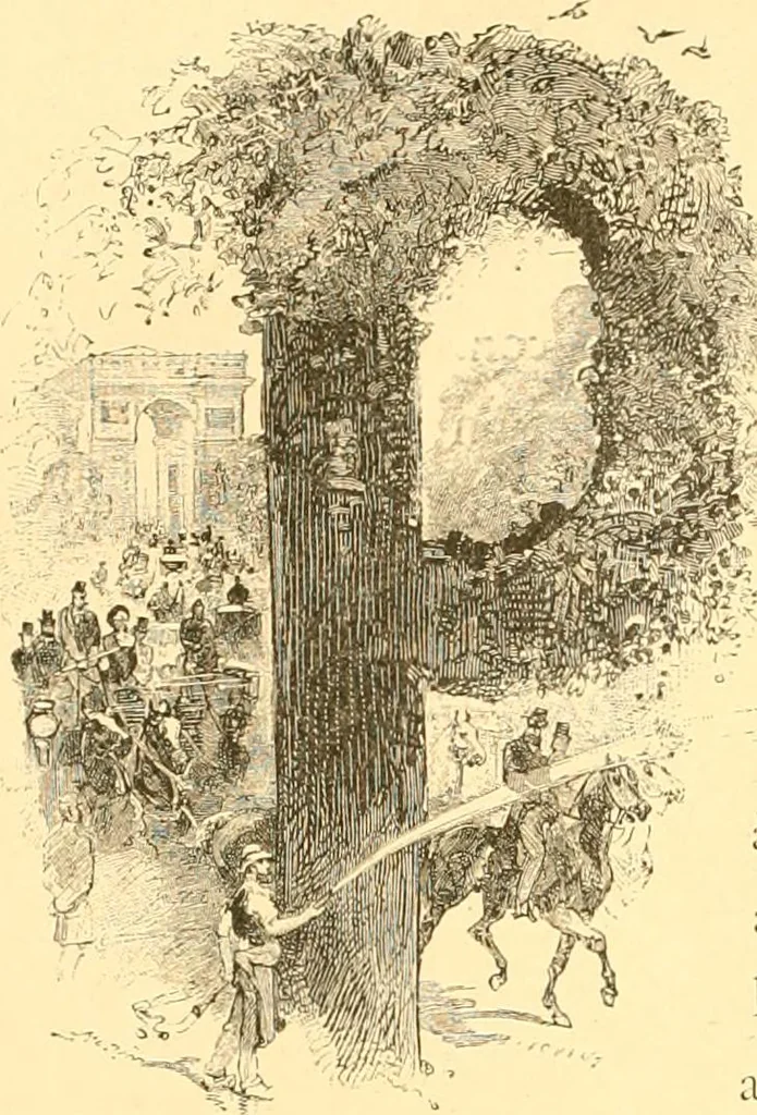 An illustration from L'art des jardins. Parcs--jardins--promenades--étude historique--principles de la composition des jardins--plantations--décoration pittoresque et artistique des parcs et jardins publics; traité pratique et didactique, 1886, leaf 329