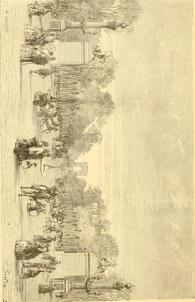 An illustration from L'art des jardins. Parcs--jardins--promenades--étude historique--principles de la composition des jardins--plantations--décoration pittoresque et artistique des parcs et jardins publics; traité pratique et didactique, 1886, leaf 337