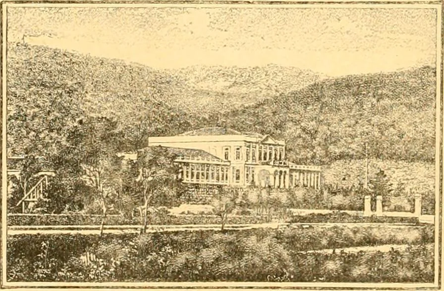 An illustration from L'art des jardins. Parcs--jardins--promenades--étude historique--principles de la composition des jardins--plantations--décoration pittoresque et artistique des parcs et jardins publics; traité pratique et didactique, 1886, leaf 355