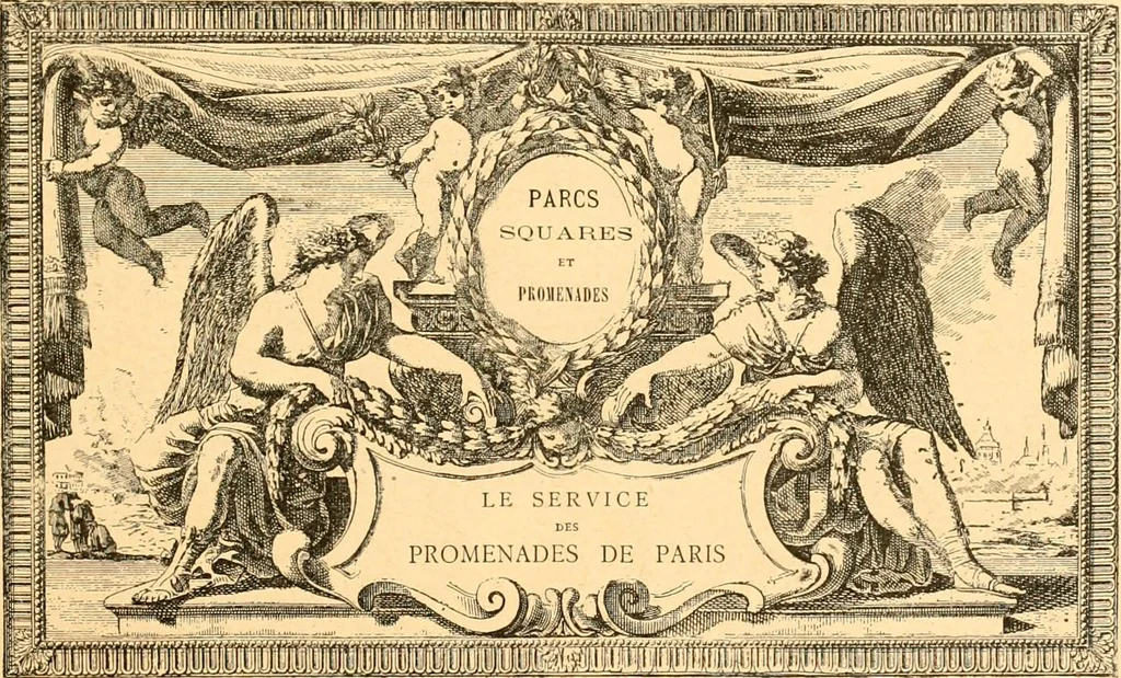 An illustration from L'art des jardins. Parcs--jardins--promenades--étude historique--principles de la composition des jardins--plantations--décoration pittoresque et artistique des parcs et jardins publics; traité pratique et didactique, 1886, leaf 358