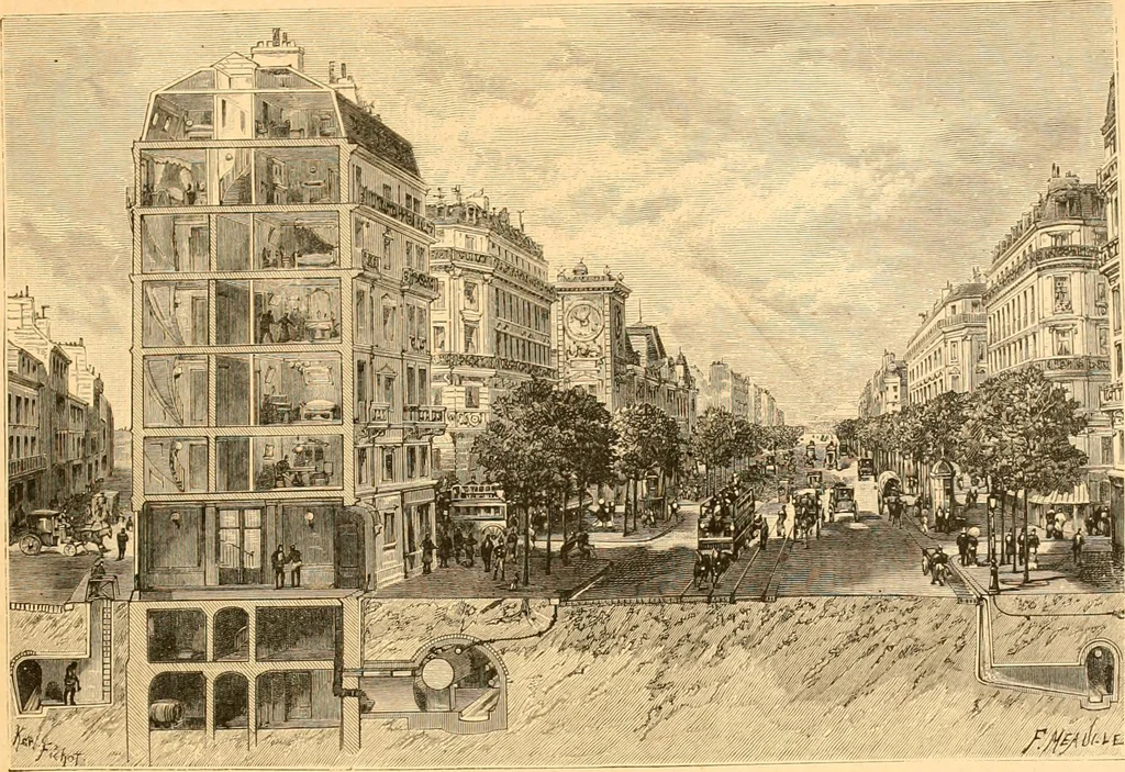 An illustration from L'art des jardins. Parcs--jardins--promenades--étude historique--principles de la composition des jardins--plantations--décoration pittoresque et artistique des parcs et jardins publics; traité pratique et didactique, 1886, leaf 360