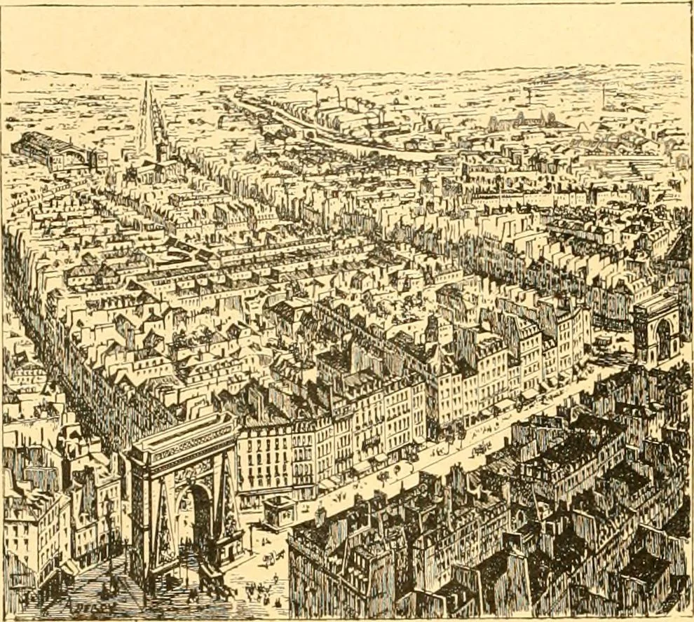 An illustration from L'art des jardins. Parcs--jardins--promenades--étude historique--principles de la composition des jardins--plantations--décoration pittoresque et artistique des parcs et jardins publics; traité pratique et didactique, 1886, leaf 363