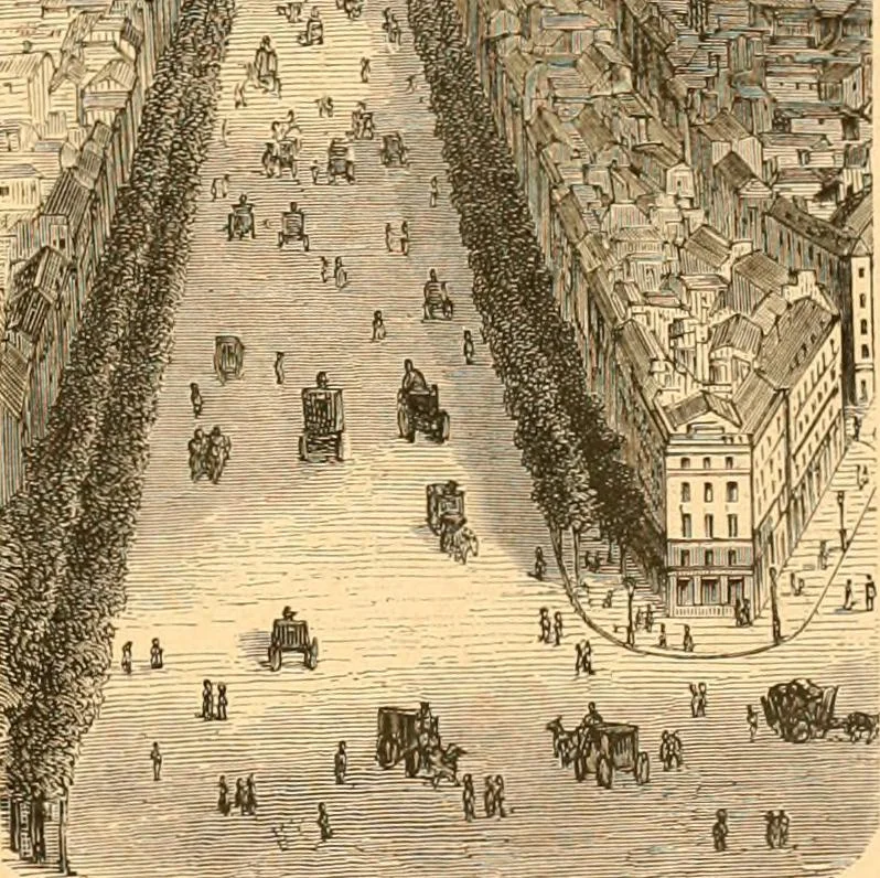 An illustration from L'art des jardins. Parcs--jardins--promenades--étude historique--principles de la composition des jardins--plantations--décoration pittoresque et artistique des parcs et jardins publics; traité pratique et didactique, 1886, leaf 364