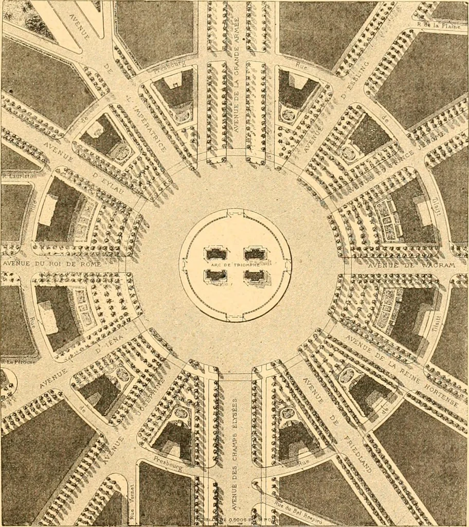 An illustration from L'art des jardins. Parcs--jardins--promenades--étude historique--principles de la composition des jardins--plantations--décoration pittoresque et artistique des parcs et jardins publics; traité pratique et didactique, 1886, leaf 366