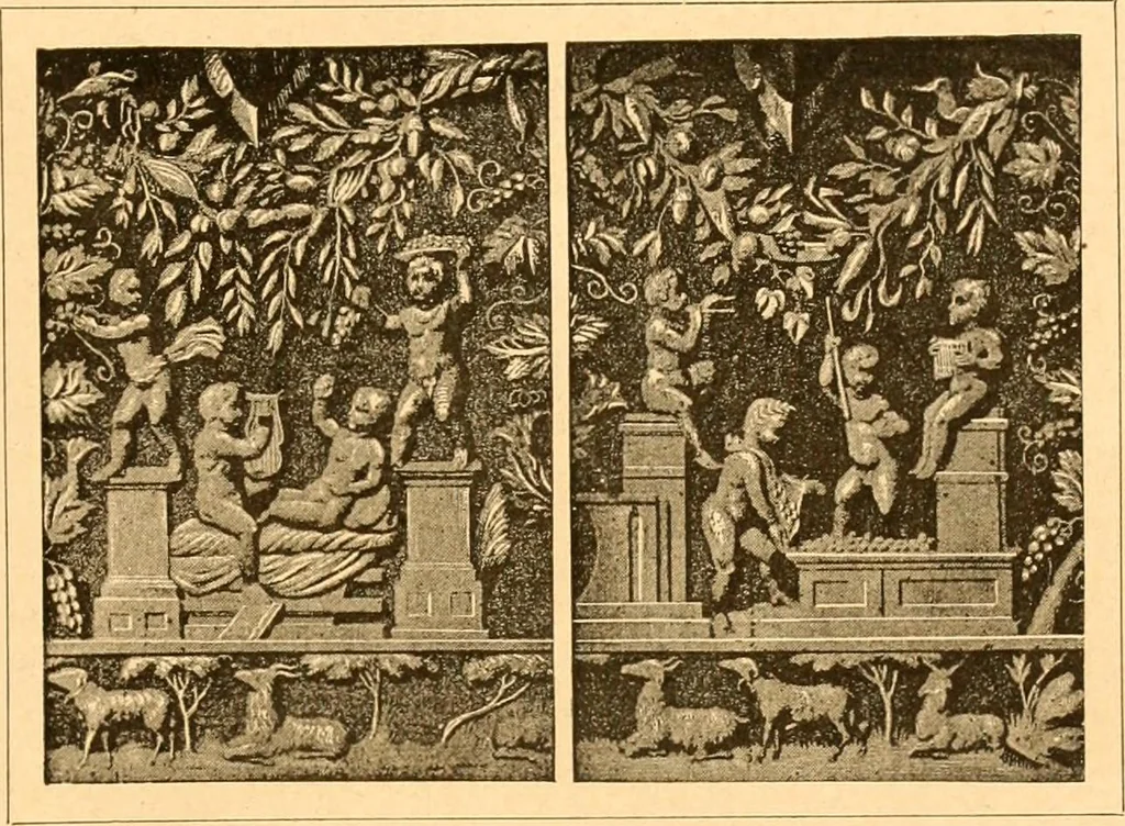 An illustration from L'art des jardins. Parcs--jardins--promenades--étude historique--principles de la composition des jardins--plantations--décoration pittoresque et artistique des parcs et jardins publics; traité pratique et didactique, 1886, leaf 44