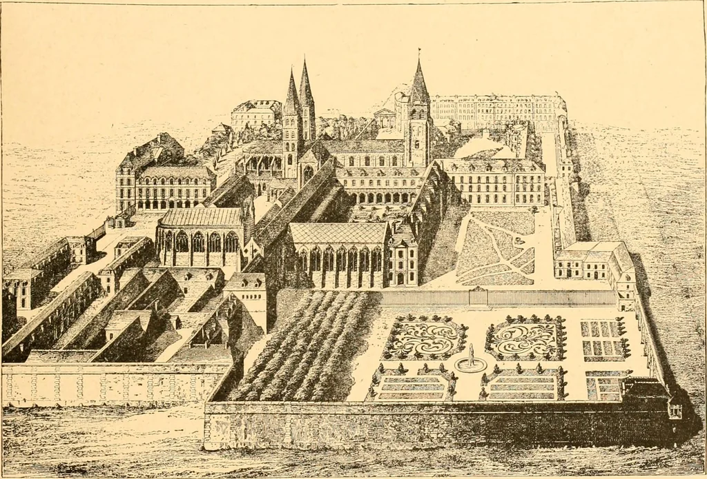 An illustration from L'art des jardins. Parcs--jardins--promenades--étude historique--principles de la composition des jardins--plantations--décoration pittoresque et artistique des parcs et jardins publics; traité pratique et didactique, 1886, leaf 54