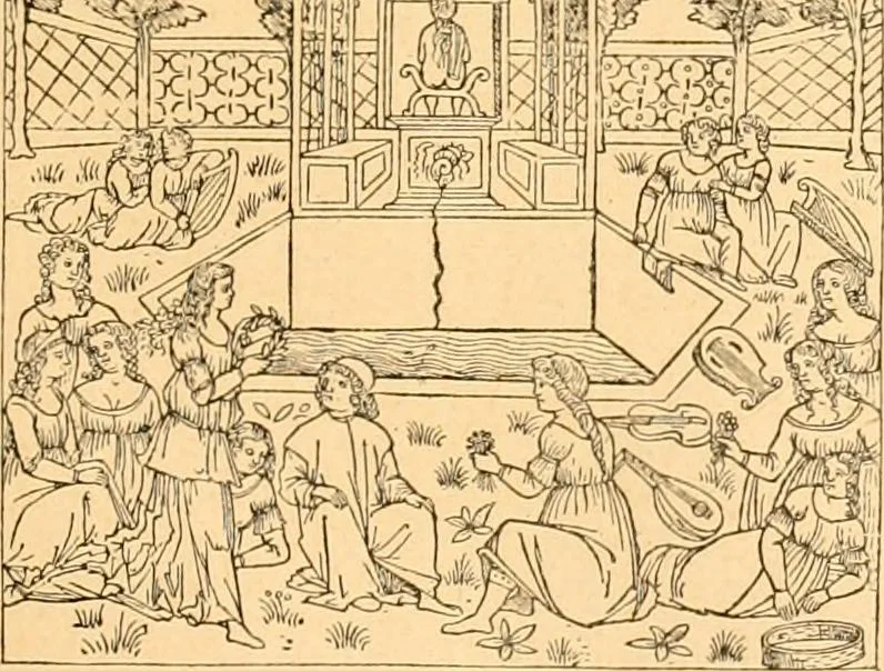 An illustration from L'art des jardins. Parcs--jardins--promenades--étude historique--principles de la composition des jardins--plantations--décoration pittoresque et artistique des parcs et jardins publics; traité pratique et didactique, 1886, leaf 62