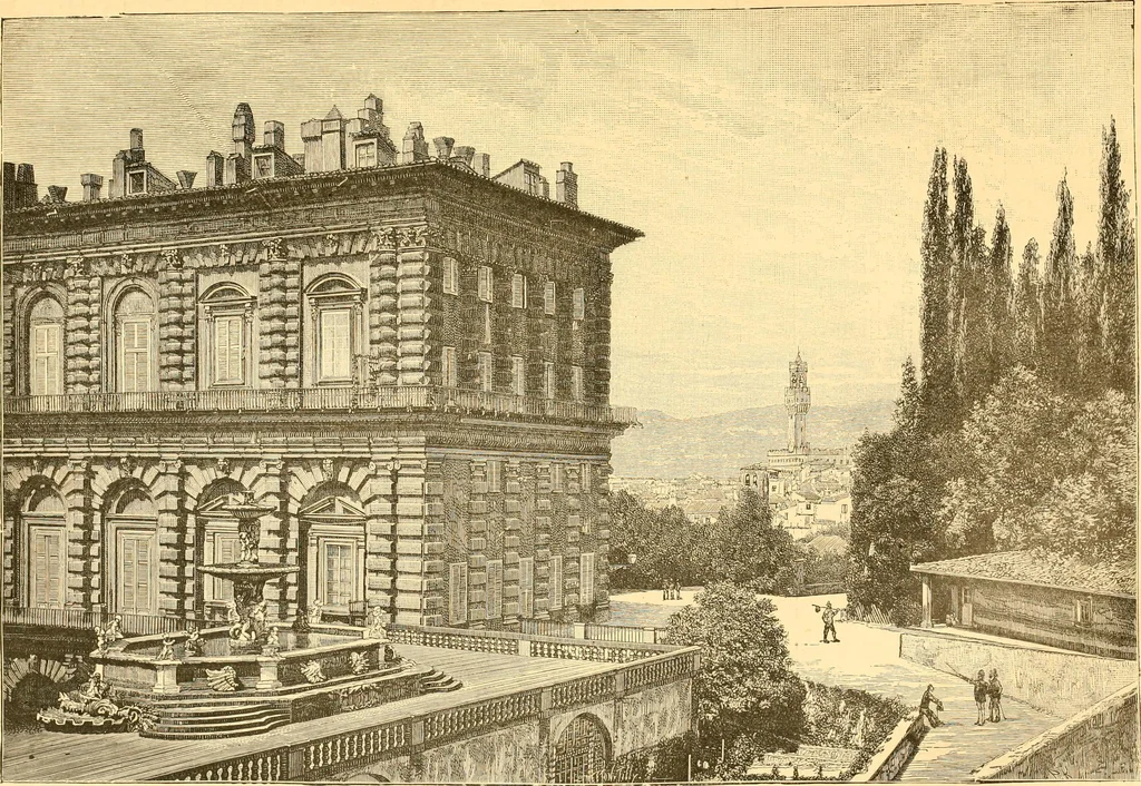 An illustration from L'art des jardins. Parcs--jardins--promenades--étude historique--principles de la composition des jardins--plantations--décoration pittoresque et artistique des parcs et jardins publics; traité pratique et didactique, 1886, leaf 65