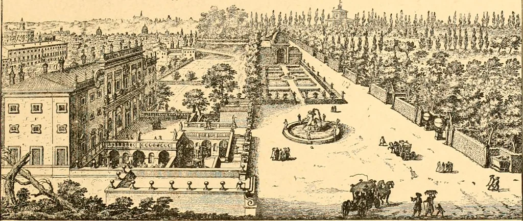 An illustration from L'art des jardins. Parcs--jardins--promenades--étude historique--principles de la composition des jardins--plantations--décoration pittoresque et artistique des parcs et jardins publics; traité pratique et didactique, 1886, leaf 66