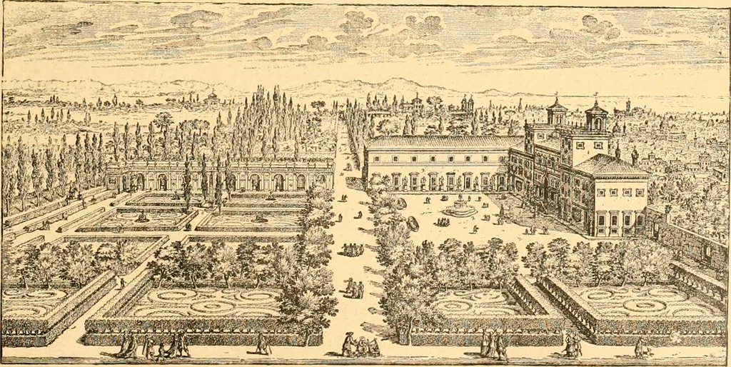 An illustration from L'art des jardins. Parcs--jardins--promenades--étude historique--principles de la composition des jardins--plantations--décoration pittoresque et artistique des parcs et jardins publics; traité pratique et didactique, 1886, leaf 66