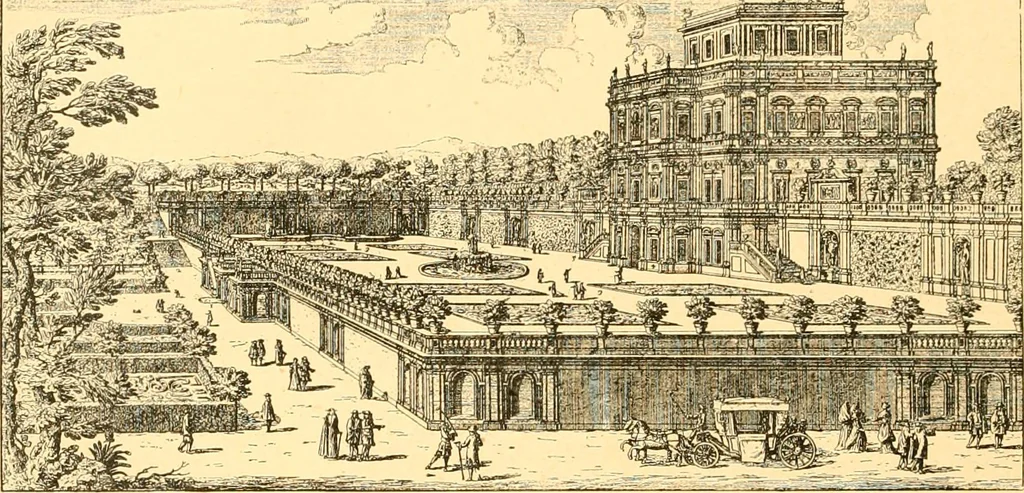 An illustration from L'art des jardins. Parcs--jardins--promenades--étude historique--principles de la composition des jardins--plantations--décoration pittoresque et artistique des parcs et jardins publics; traité pratique et didactique, 1886, leaf 67
