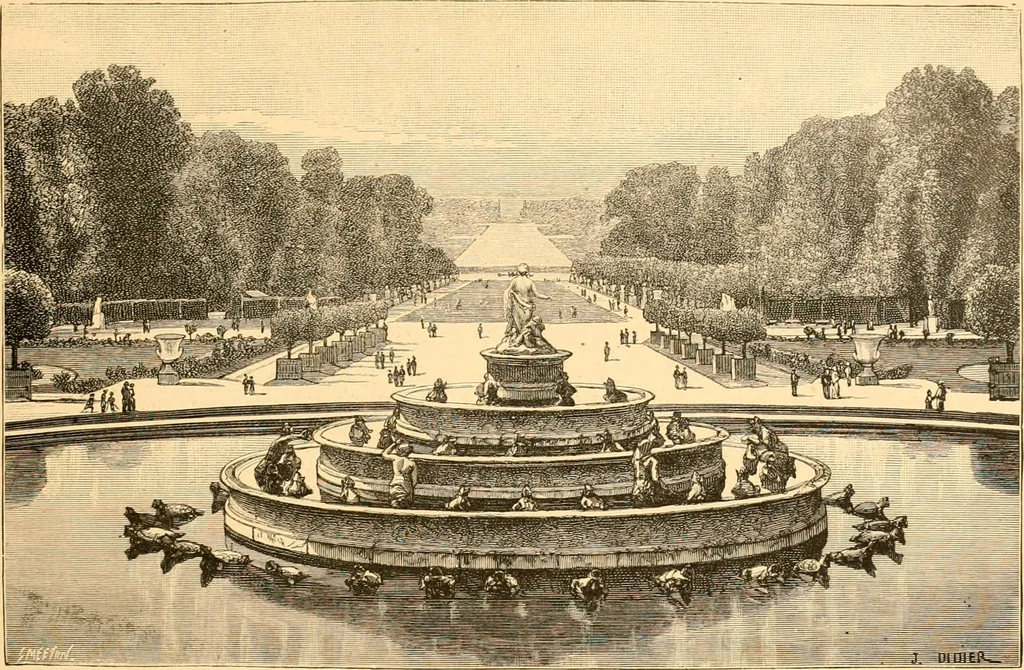 An illustration from L'art des jardins. Parcs--jardins--promenades--étude historique--principles de la composition des jardins--plantations--décoration pittoresque et artistique des parcs et jardins publics; traité pratique et didactique, 1886, leaf 92