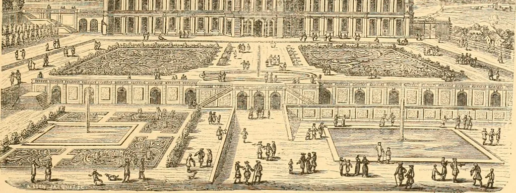 An illustration from L'art des jardins. Parcs--jardins--promenades--étude historique--principles de la composition des jardins--plantations--décoration pittoresque et artistique des parcs et jardins publics; traité pratique et didactique, 1886, leaf 94
