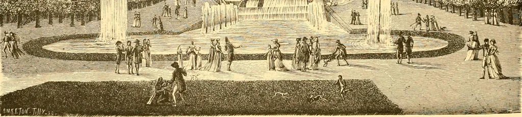 An illustration from L'art des jardins. Parcs--jardins--promenades--étude historique--principles de la composition des jardins--plantations--décoration pittoresque et artistique des parcs et jardins publics; traité pratique et didactique, 1886, leaf 99