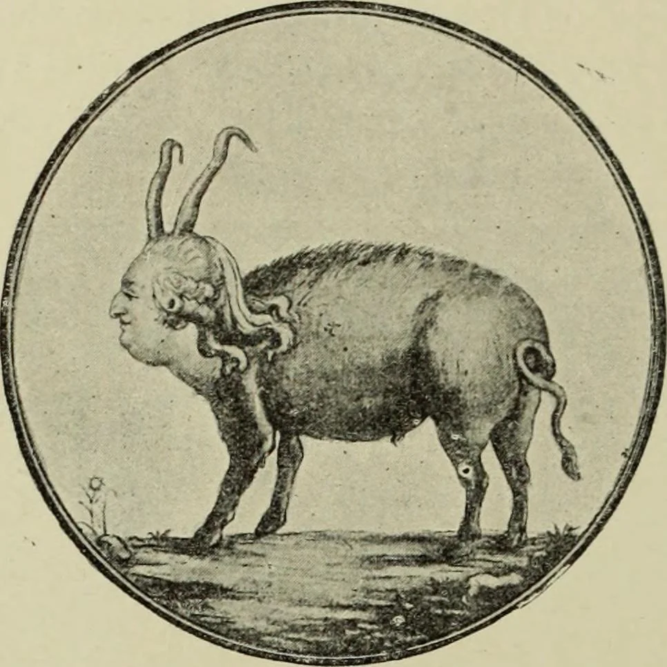 An illustration from L'art du rire et de la caricature, 1892, leaf 107