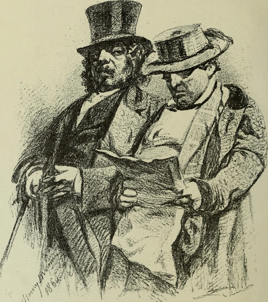 An illustration from L'art du rire et de la caricature, 1892, leaf 201