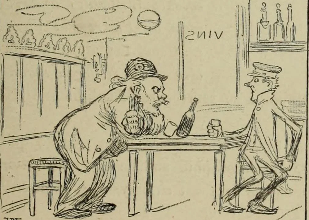 An illustration from L'art du rire et de la caricature, 1892, leaf 332