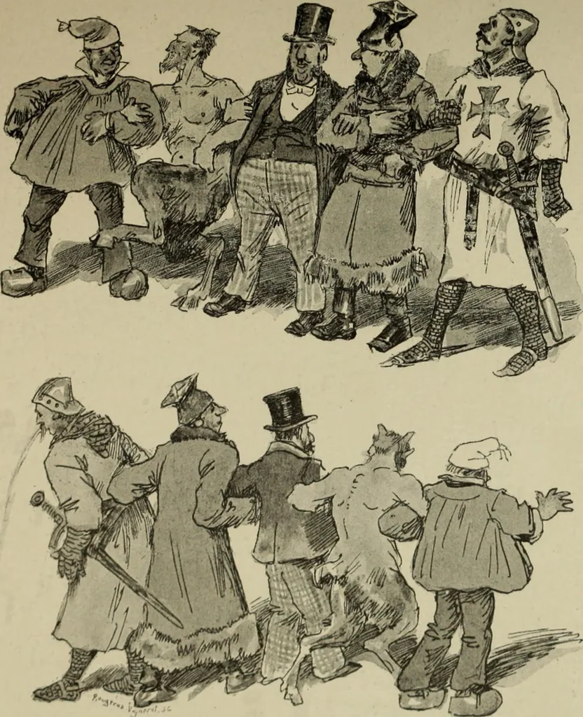 An illustration from L'art du rire et de la caricature, 1892, leaf 356