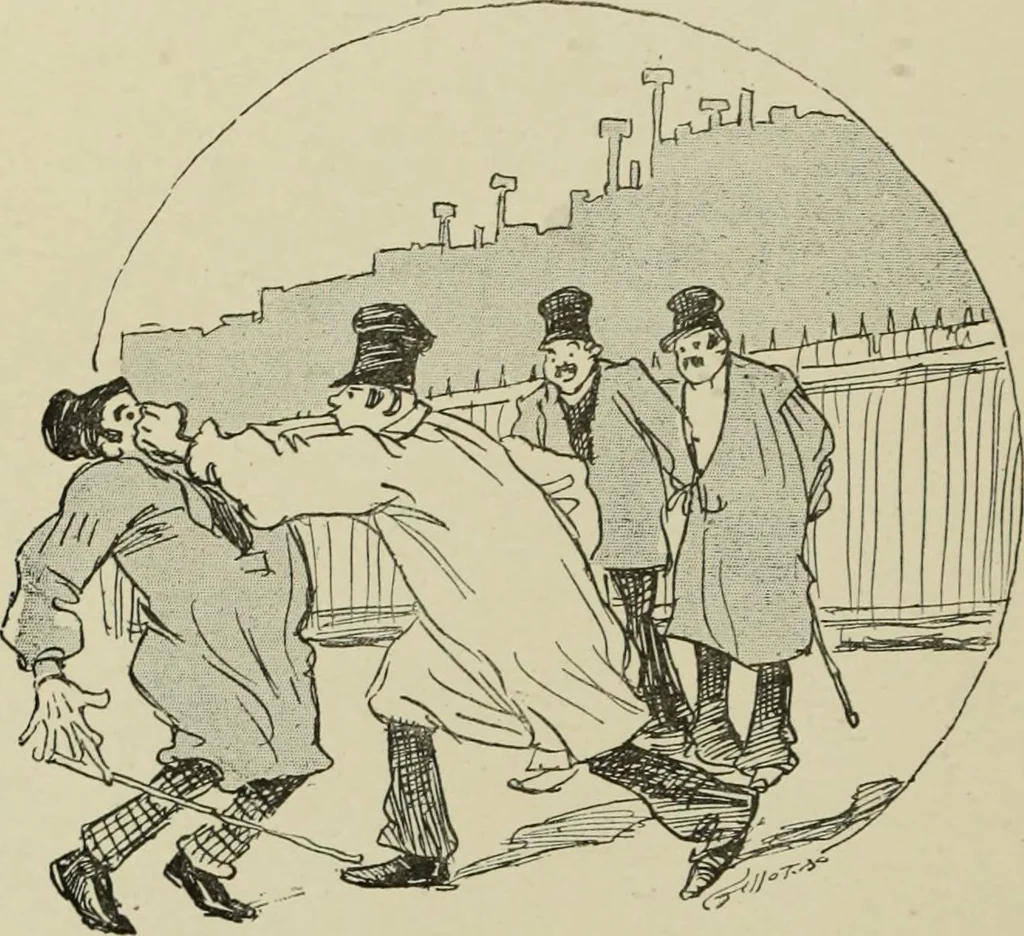 An illustration from L'art du rire et de la caricature, 1892, leaf 357