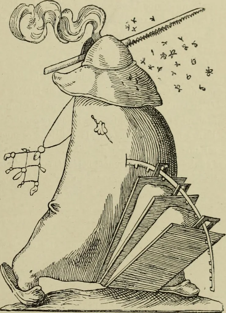 An illustration from L'art du rire et de la caricature, 1892, leaf 46