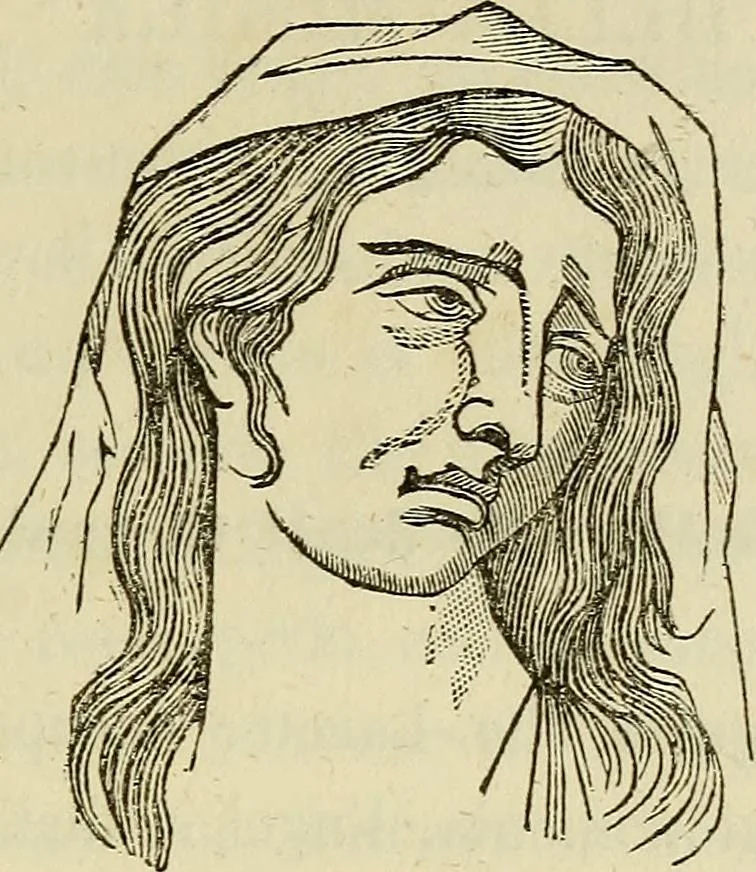 An illustration from L'arte de conoscere gli uomini : il piccolo Lavater e Dottor Gall, 1865, leaf 306