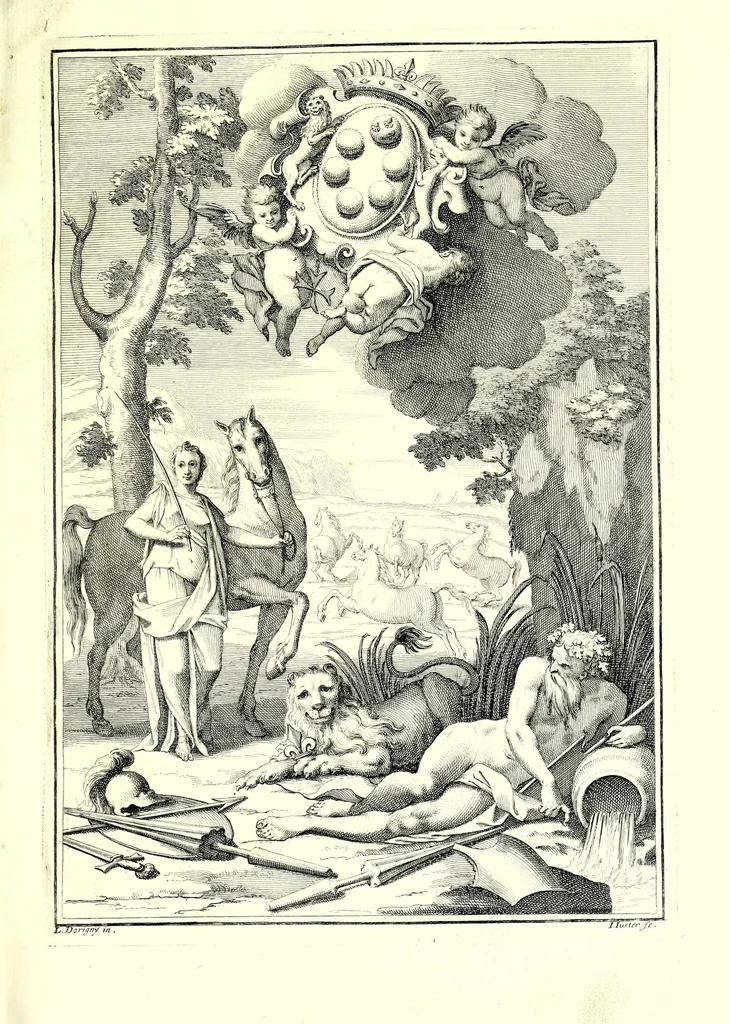 An illustration from L'arte del cavallo, 1696, leaf 7
