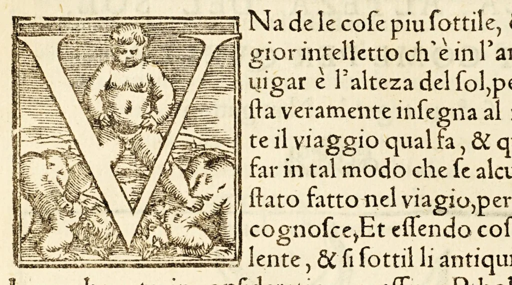 An illustration from L'arte del nauegar, : in laqual si contengono le regole, dechiarationi, secreti, & auisi, alla bona nauegation necessarij., 1554, leaf 132