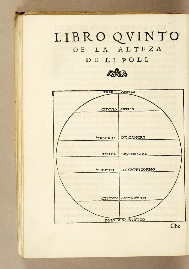 An illustration from L'arte del nauegar, : in laqual si contengono le regole, dechiarationi, secreti, & auisi, alla bona nauegation necessarij., 1554, leaf 216
