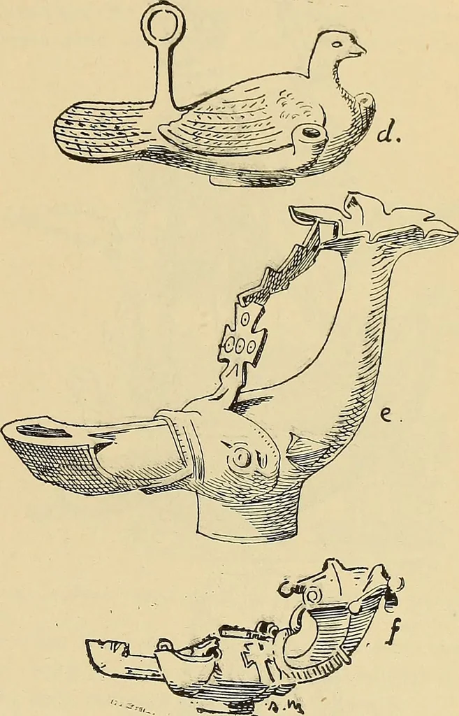 An illustration from L'arte nell'industria : lavori di legno e pastiglia, lavori di metallo, lavori di pietra, marmo, alabastro, ceramica, musaico, vetro, lavori di osso e avorio, lavori tessili, carte da parati e cuoi decorati, ricami, pizzi, cartelloni, stampe, ecc., 1907, leaf 128