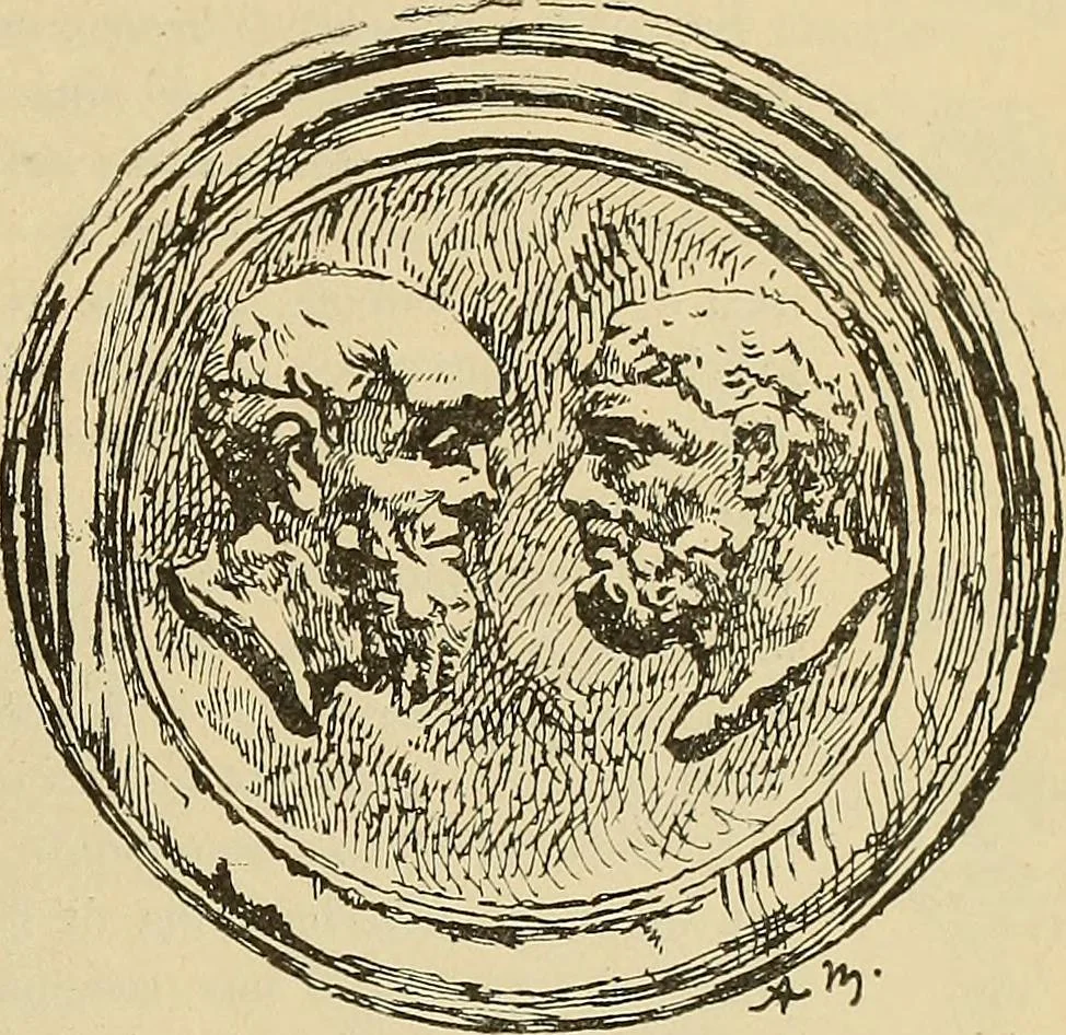 An illustration from L'arte nell'industria : lavori di legno e pastiglia, lavori di metallo, lavori di pietra, marmo, alabastro, ceramica, musaico, vetro, lavori di osso e avorio, lavori tessili, carte da parati e cuoi decorati, ricami, pizzi, cartelloni, stampe, ecc., 1907, leaf 134
