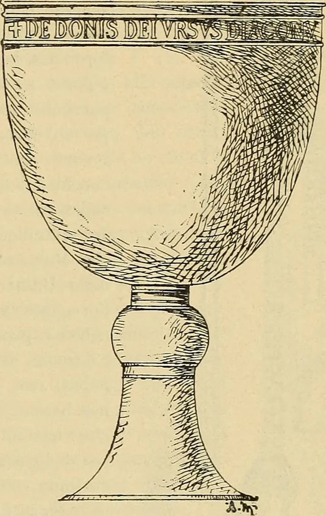 An illustration from L'arte nell'industria : lavori di legno e pastiglia, lavori di metallo, lavori di pietra, marmo, alabastro, ceramica, musaico, vetro, lavori di osso e avorio, lavori tessili, carte da parati e cuoi decorati, ricami, pizzi, cartelloni, stampe, ecc., 1907, leaf 140
