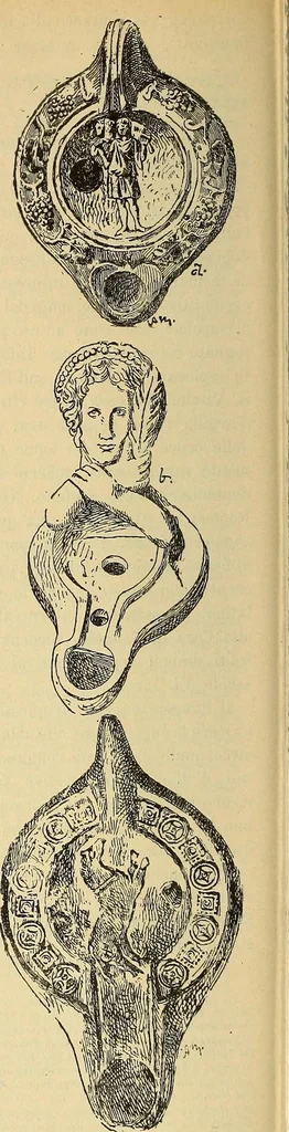 An illustration from L'arte nell'industria : lavori di legno e pastiglia, lavori di metallo, lavori di pietra, marmo, alabastro, ceramica, musaico, vetro, lavori di osso e avorio, lavori tessili, carte da parati e cuoi decorati, ricami, pizzi, cartelloni, stampe, ecc., 1907, leaf 151