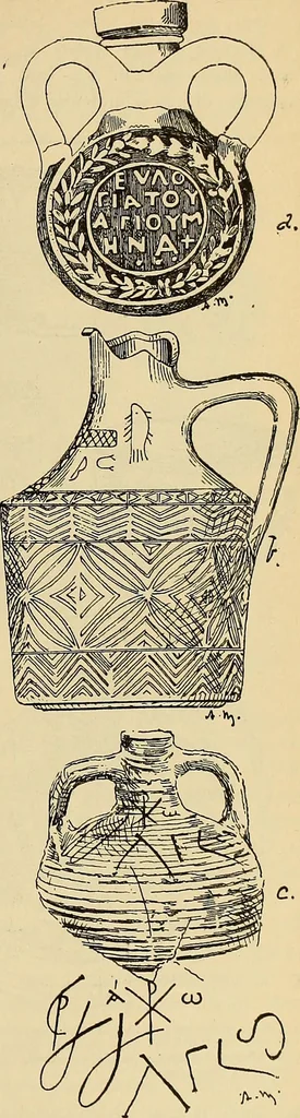 An illustration from L'arte nell'industria : lavori di legno e pastiglia, lavori di metallo, lavori di pietra, marmo, alabastro, ceramica, musaico, vetro, lavori di osso e avorio, lavori tessili, carte da parati e cuoi decorati, ricami, pizzi, cartelloni, stampe, ecc., 1907, leaf 154