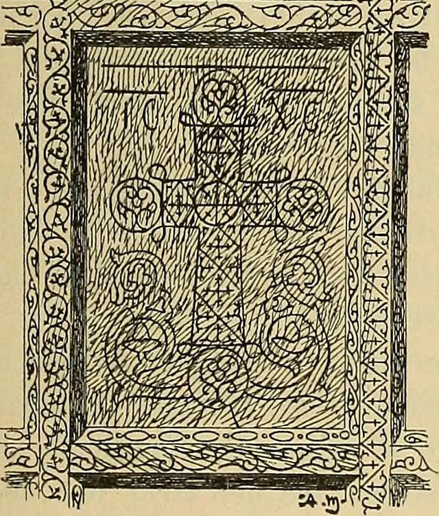 An illustration from L'arte nell'industria : lavori di legno e pastiglia, lavori di metallo, lavori di pietra, marmo, alabastro, ceramica, musaico, vetro, lavori di osso e avorio, lavori tessili, carte da parati e cuoi decorati, ricami, pizzi, cartelloni, stampe, ecc., 1907, leaf 188