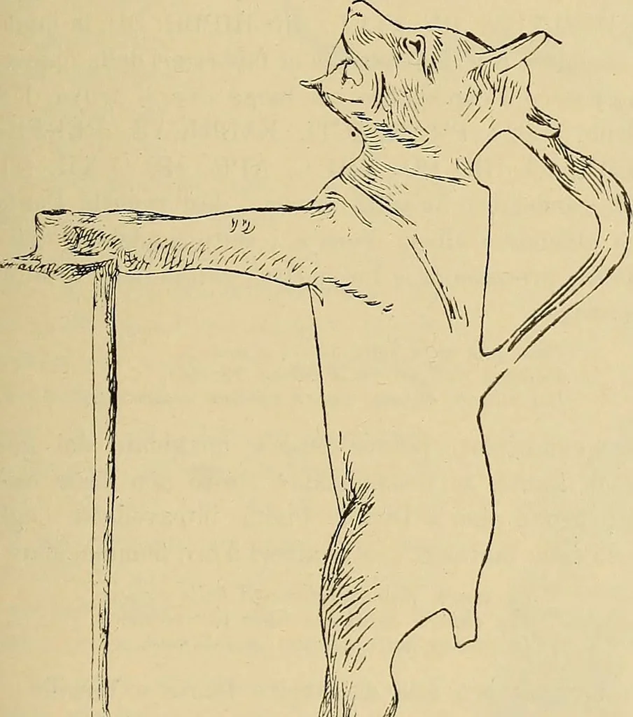 An illustration from L'arte nell'industria : lavori di legno e pastiglia, lavori di metallo, lavori di pietra, marmo, alabastro, ceramica, musaico, vetro, lavori di osso e avorio, lavori tessili, carte da parati e cuoi decorati, ricami, pizzi, cartelloni, stampe, ecc., 1907, leaf 202