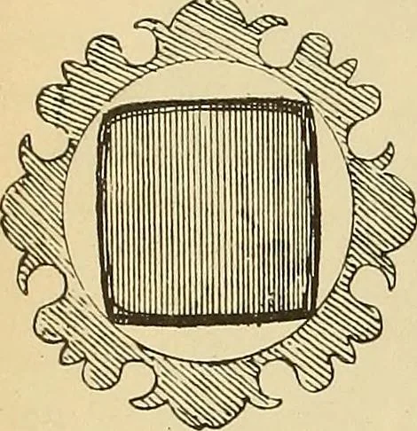 An illustration from L'arte nell'industria : lavori di legno e pastiglia, lavori di metallo, lavori di pietra, marmo, alabastro, ceramica, musaico, vetro, lavori di osso e avorio, lavori tessili, carte da parati e cuoi decorati, ricami, pizzi, cartelloni, stampe, ecc., 1907, leaf 203