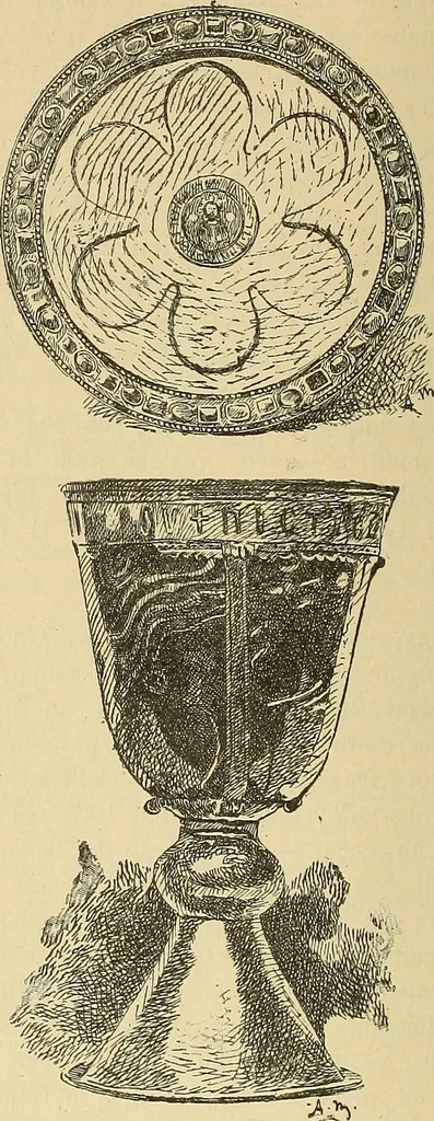 An illustration from L'arte nell'industria : lavori di legno e pastiglia, lavori di metallo, lavori di pietra, marmo, alabastro, ceramica, musaico, vetro, lavori di osso e avorio, lavori tessili, carte da parati e cuoi decorati, ricami, pizzi, cartelloni, stampe, ecc., 1907, leaf 239