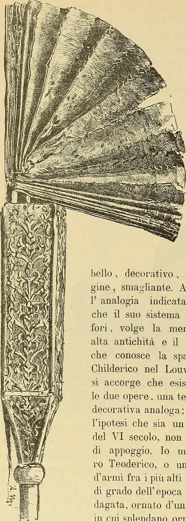 An illustration from L'arte nell'industria : lavori di legno e pastiglia, lavori di metallo, lavori di pietra, marmo, alabastro, ceramica, musaico, vetro, lavori di osso e avorio, lavori tessili, carte da parati e cuoi decorati, ricami, pizzi, cartelloni, stampe, ecc., 1907, leaf 259