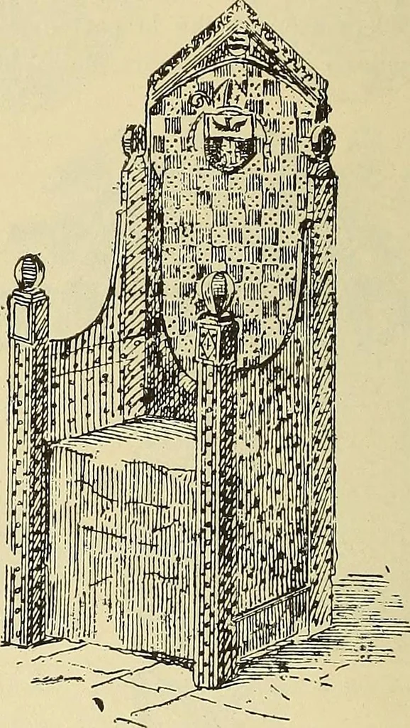 An illustration from L'arte nell'industria : lavori di legno e pastiglia, lavori di metallo, lavori di pietra, marmo, alabastro, ceramica, musaico, vetro, lavori di osso e avorio, lavori tessili, carte da parati e cuoi decorati, ricami, pizzi, cartelloni, stampe, ecc., 1907, leaf 267