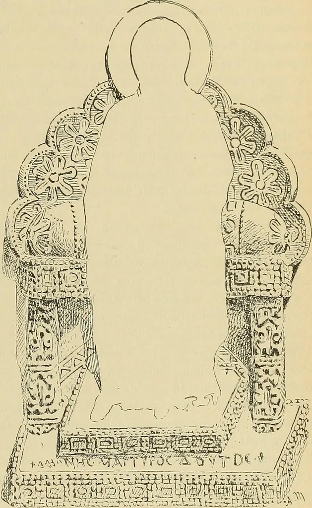 An illustration from L'arte nell'industria : lavori di legno e pastiglia, lavori di metallo, lavori di pietra, marmo, alabastro, ceramica, musaico, vetro, lavori di osso e avorio, lavori tessili, carte da parati e cuoi decorati, ricami, pizzi, cartelloni, stampe, ecc., 1907, leaf 292