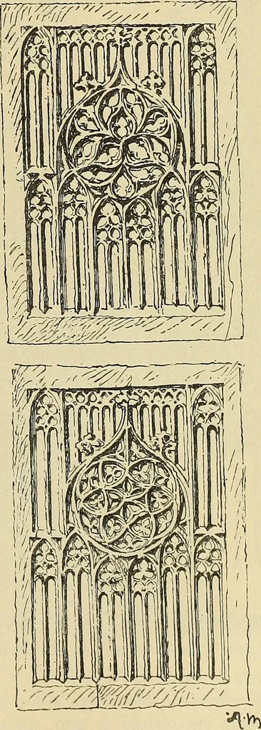 An illustration from L'arte nell'industria : lavori di legno e pastiglia, lavori di metallo, lavori di pietra, marmo, alabastro, ceramica, musaico, vetro, lavori di osso e avorio, lavori tessili, carte da parati e cuoi decorati, ricami, pizzi, cartelloni, stampe, ecc., 1907, leaf 352