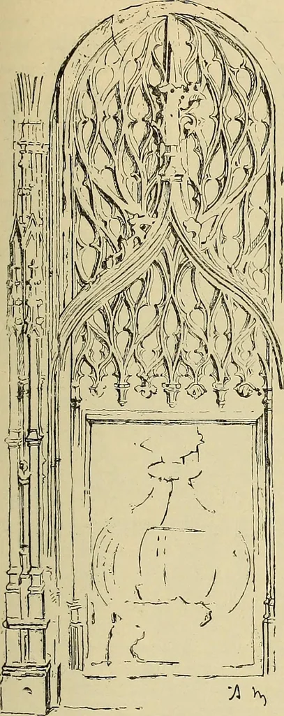 An illustration from L'arte nell'industria : lavori di legno e pastiglia, lavori di metallo, lavori di pietra, marmo, alabastro, ceramica, musaico, vetro, lavori di osso e avorio, lavori tessili, carte da parati e cuoi decorati, ricami, pizzi, cartelloni, stampe, ecc., 1907, leaf 376