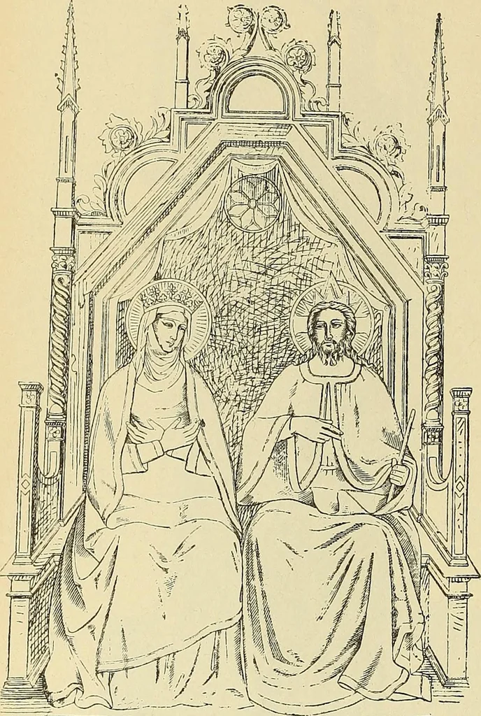 An illustration from L'arte nell'industria : lavori di legno e pastiglia, lavori di metallo, lavori di pietra, marmo, alabastro, ceramica, musaico, vetro, lavori di osso e avorio, lavori tessili, carte da parati e cuoi decorati, ricami, pizzi, cartelloni, stampe, ecc., 1907, leaf 381