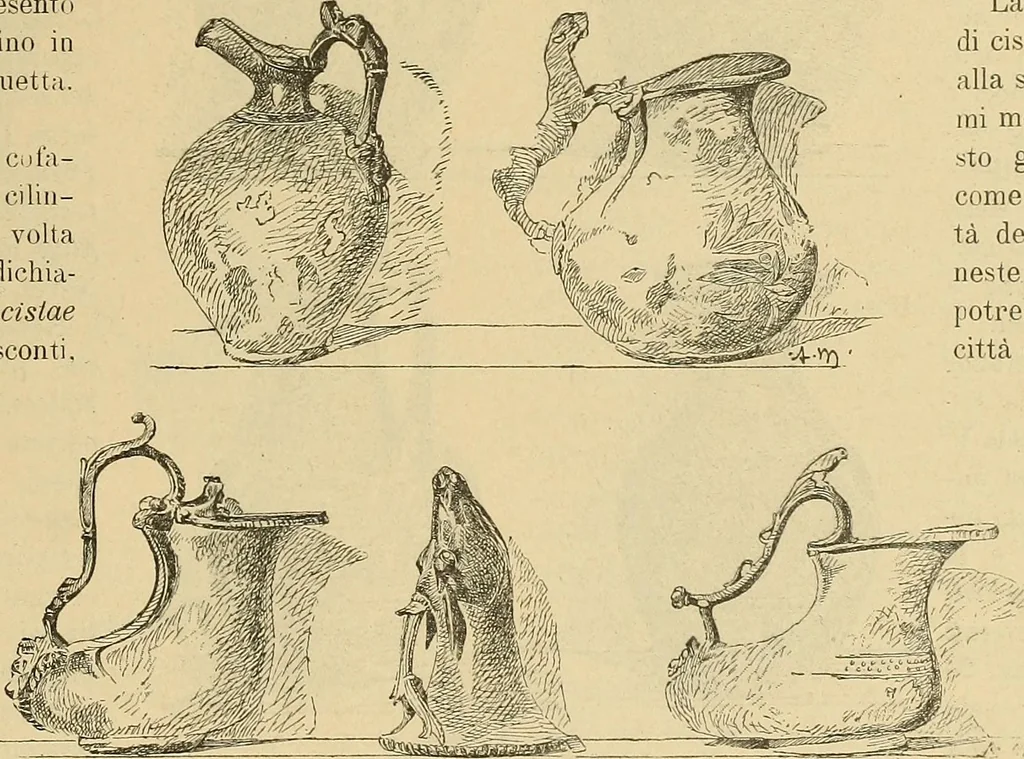 An illustration from L'arte nell'industria : lavori di legno e pastiglia, lavori di metallo, lavori di pietra, marmo, alabastro, ceramica, musaico, vetro, lavori di osso e avorio, lavori tessili, carte da parati e cuoi decorati, ricami, pizzi, cartelloni, stampe, ecc., 1907, leaf 40